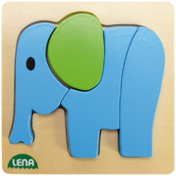 Puzzle din lemn Elefant