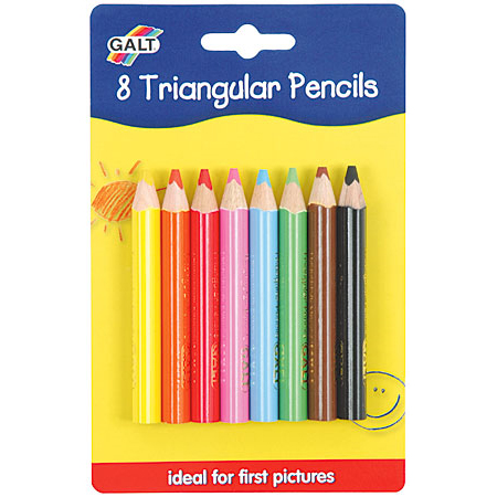 creioane triunghiulare pentru pictat