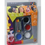 Creioane si acuarele colorate Clowny pentru fata